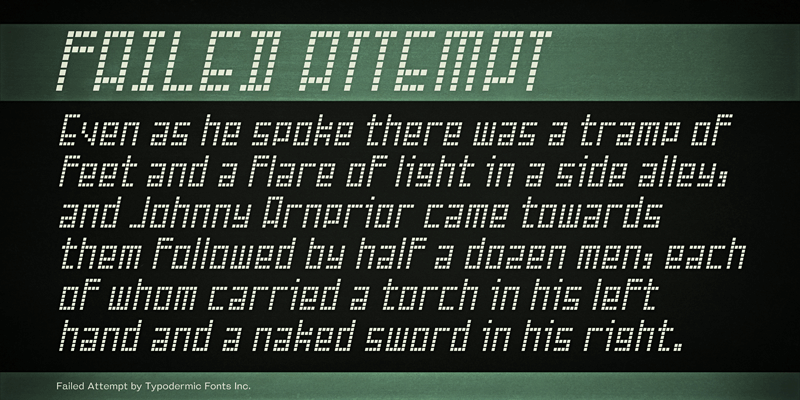 Failed Attempt Font