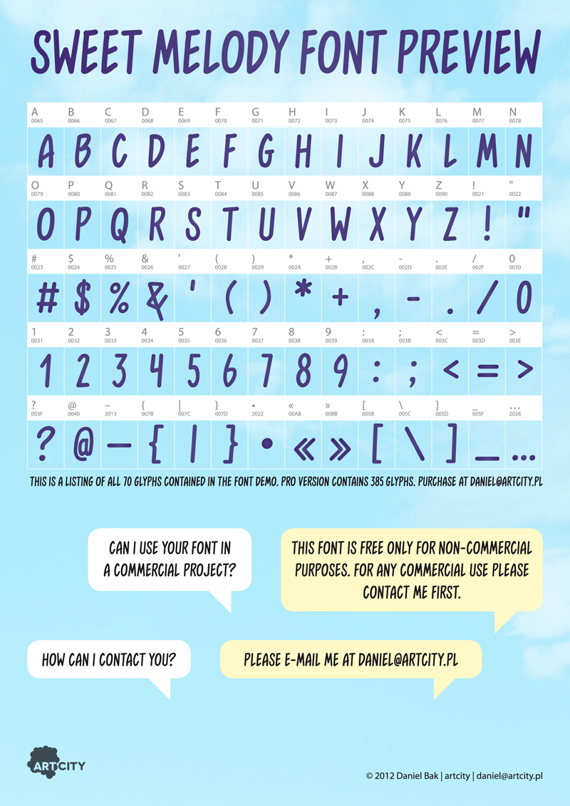 Sweet Melody Font