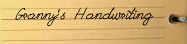 Grannys Handwriting Font