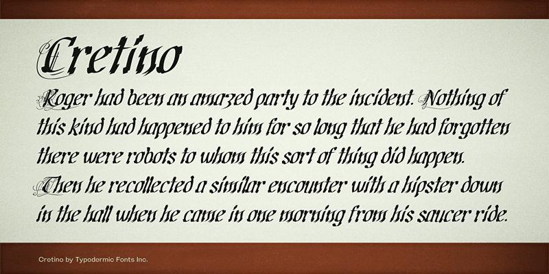 Cretino Font