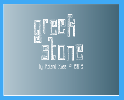 Greek Stone Font