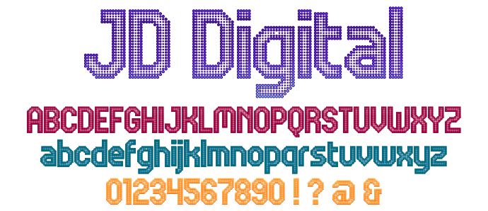JD Digital Font