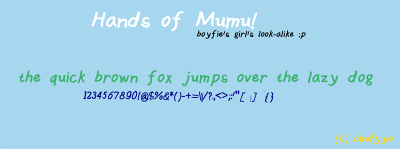 Hands Of Mumu Font