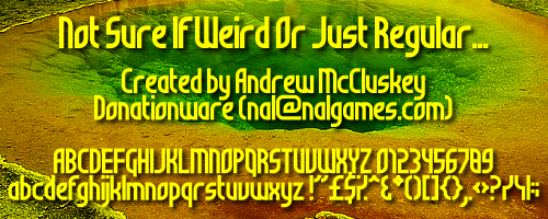 Not Sure If Weird Or Just Regular Font