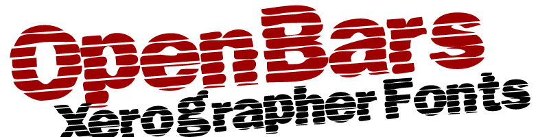 Open Bars Font