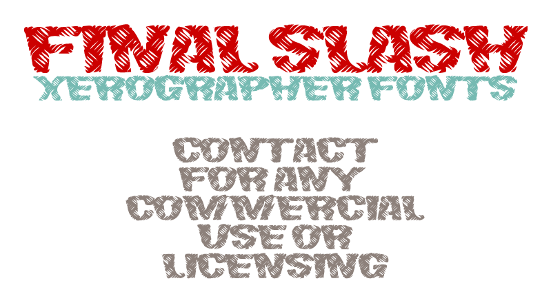 Final Slash Font