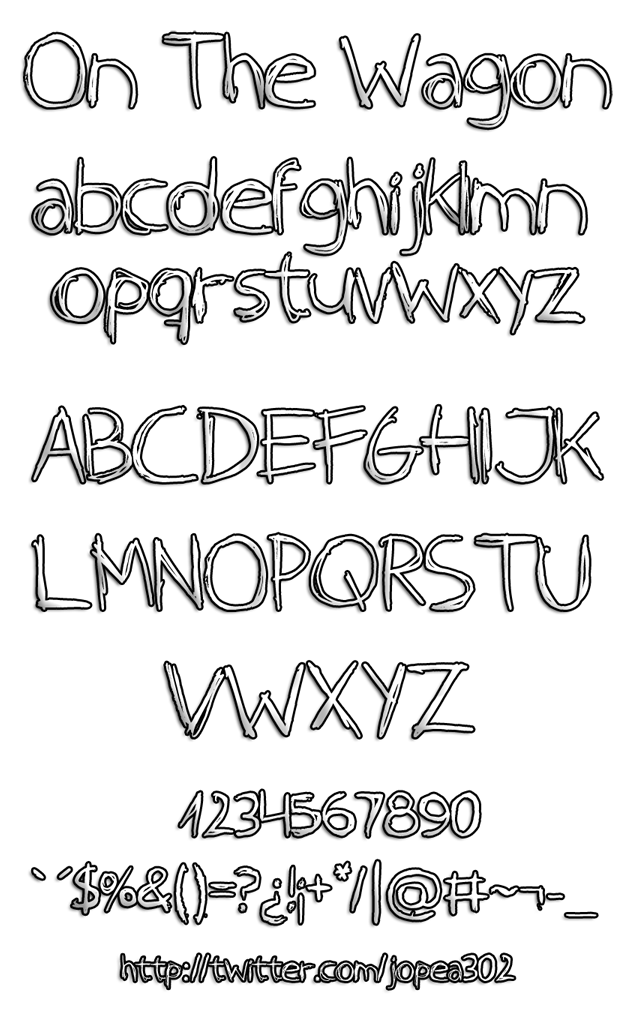 On The Wagon Font