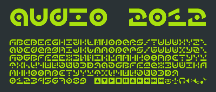 Audio 2012 Font