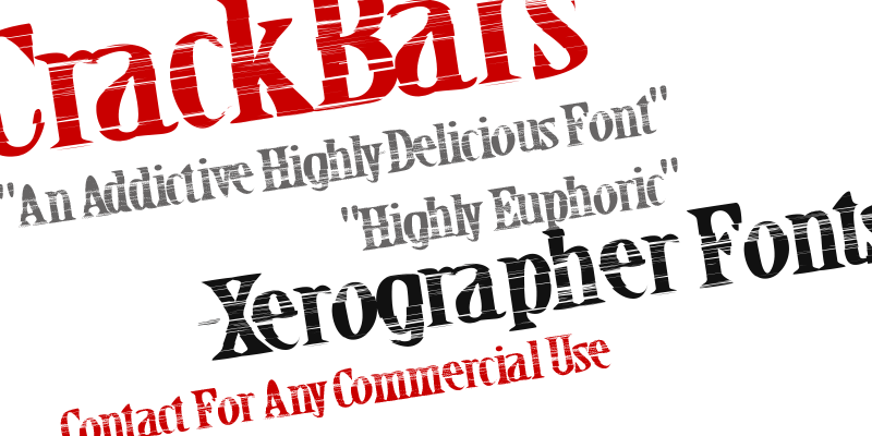 Crack Bars Font