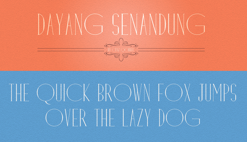 Dayang Senandung Font