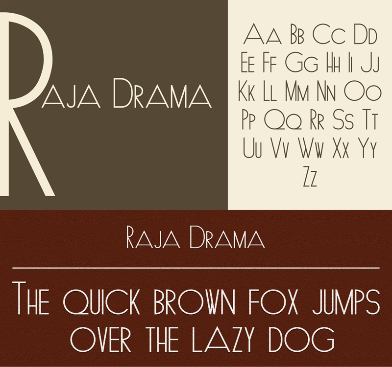 Raja Drama Font