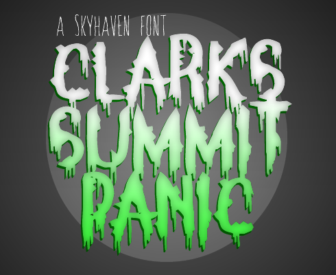 Clarks Summit Panic Font