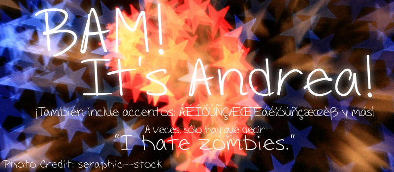 BAM It's Andrea! Font