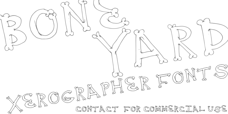 Bone Yard Font