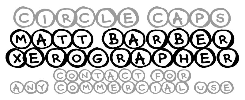 Circle Caps Font