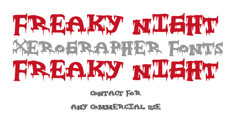 Freaky Night Font