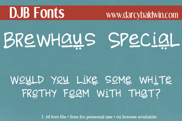 DJB Brewhaus Special Font
