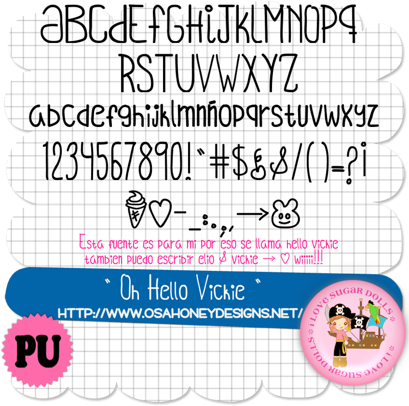 Oh Hello Vickie Font