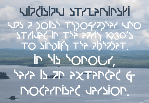 Strzeminski Font