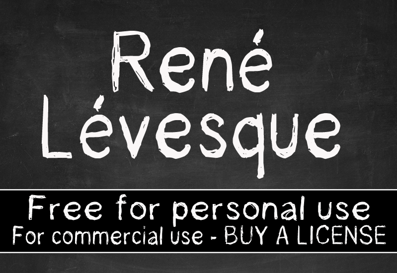Rene Levesque Font