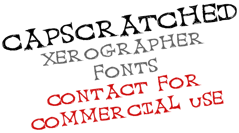 Cap Scratched Font