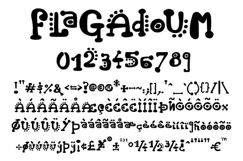 Flagadoum Font