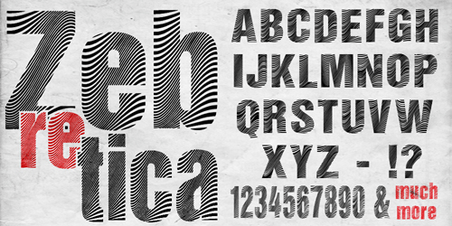 Zebretica Font