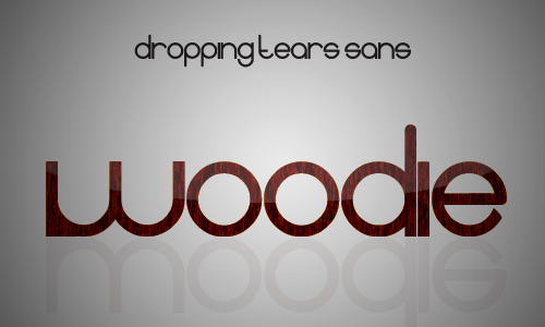 Dropping tears sans Font