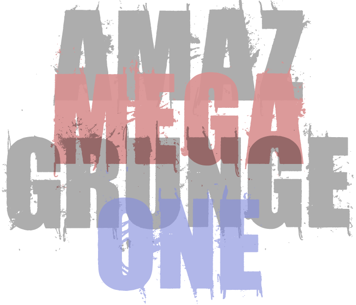 Amaz Mega Grunge One Font