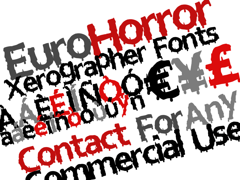 Euro Horror Font
