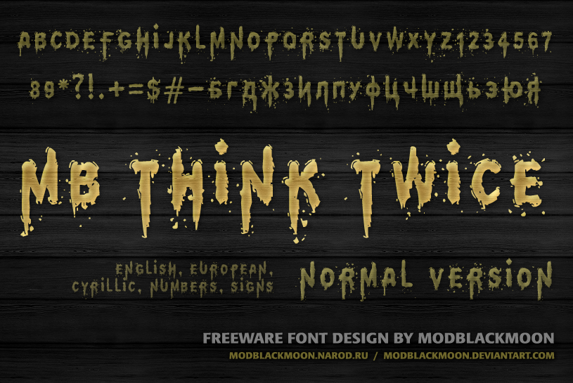 MB Think Twice Font