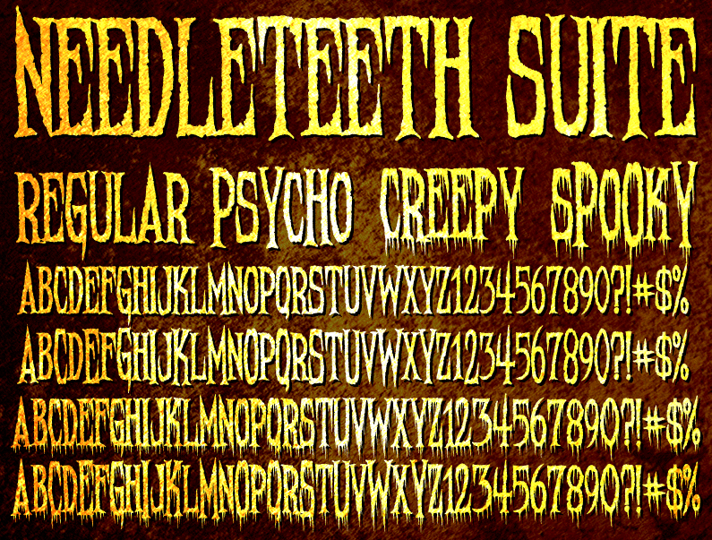 Needleteeth Font