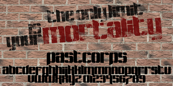 Pastcorps Font