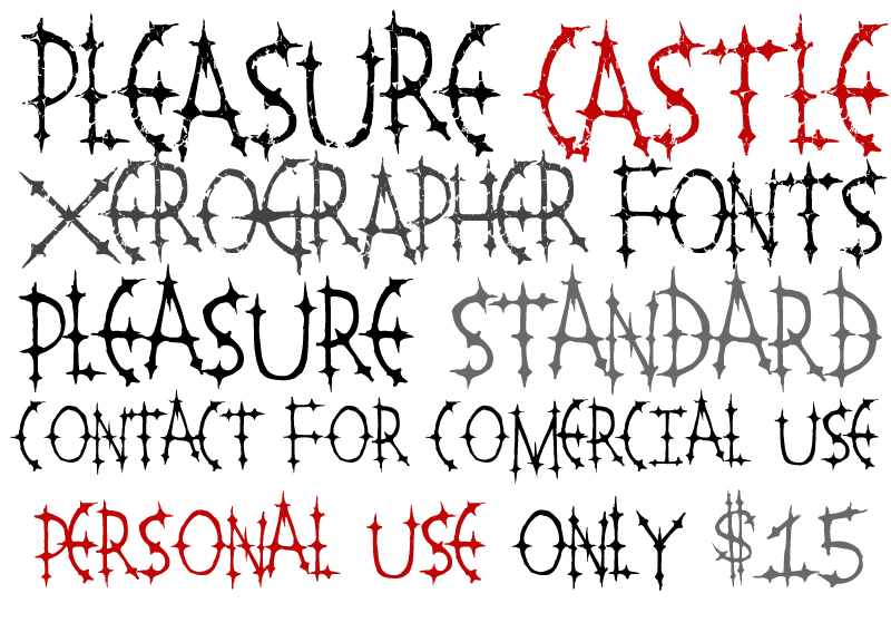 Pleasure Castle Font