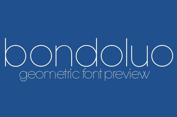 Bondoluo Peek Font
