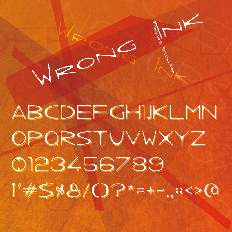 Wrong Ink Font