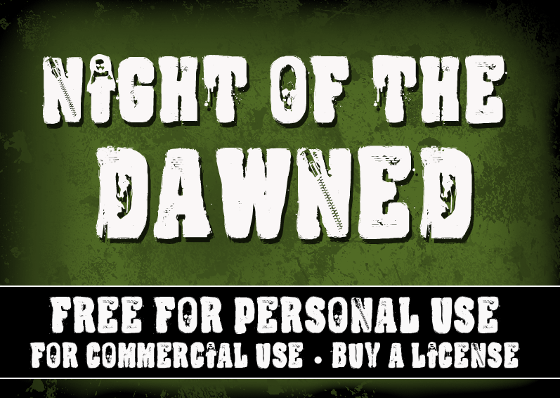 CF Night Of The Damned Font