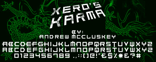 Xero's Karma Font