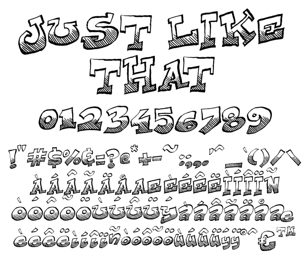 Just Like That Font
