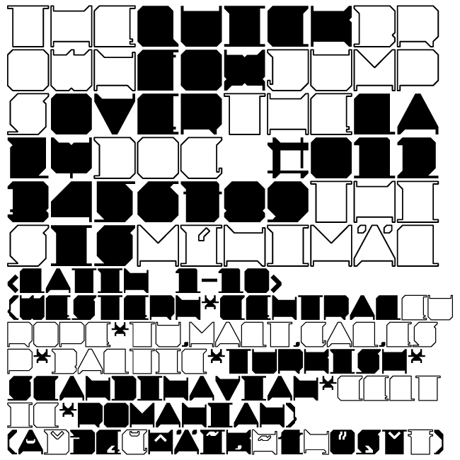 Minimal X Font