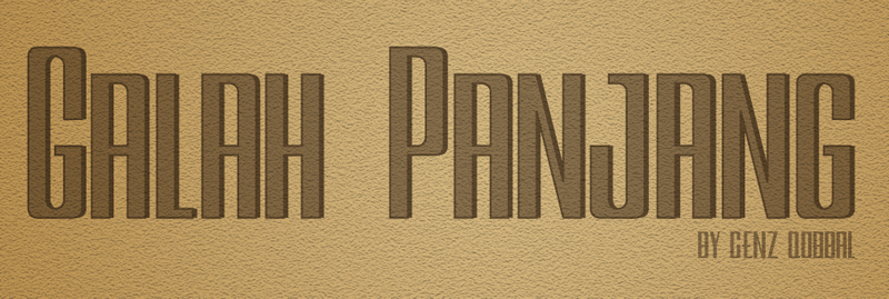 Galah Panjang Font