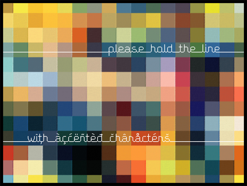 Please hold the line Font