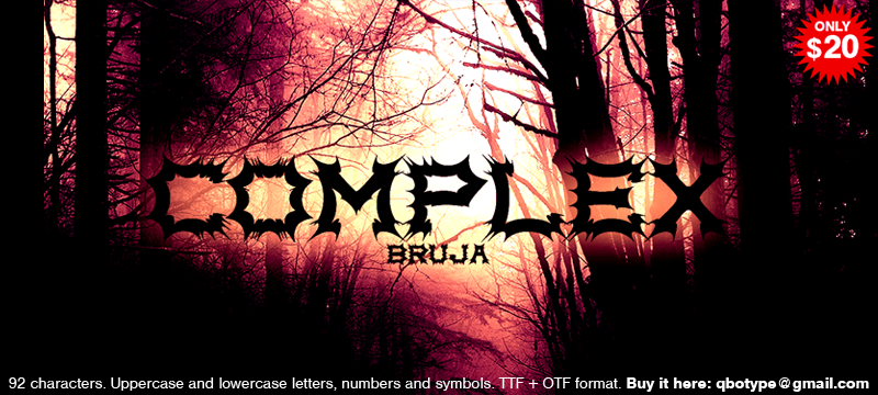 Complex bruja Font