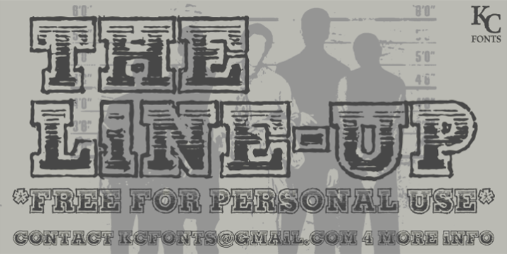 The Line-Up Font