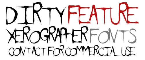 Dirty Feature Font