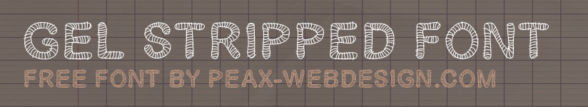 Gel Stripped Font