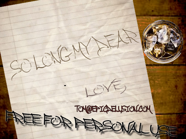 So Long My Dear Font