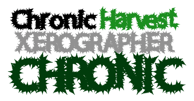 Chronic Harvest Font