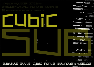 Cubic Sub Font