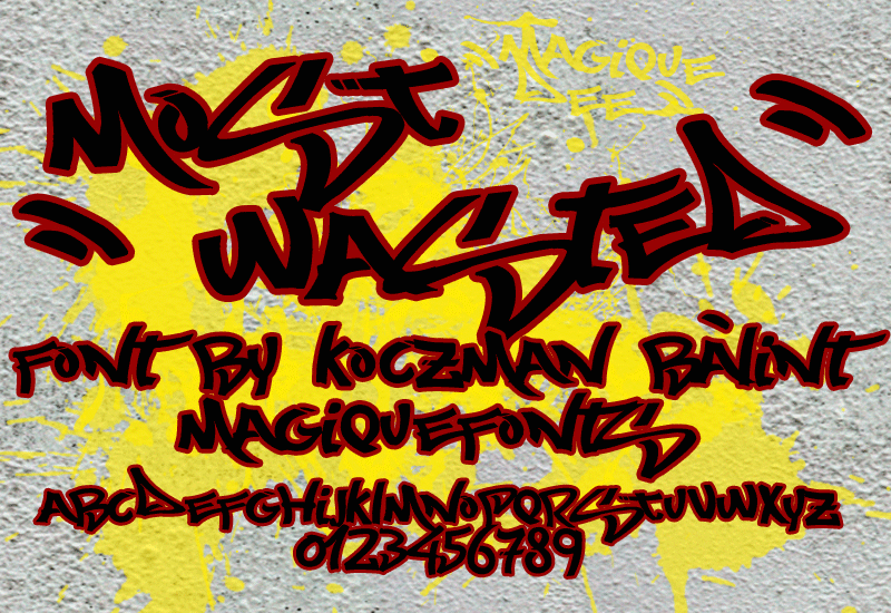 Most Wasted Font